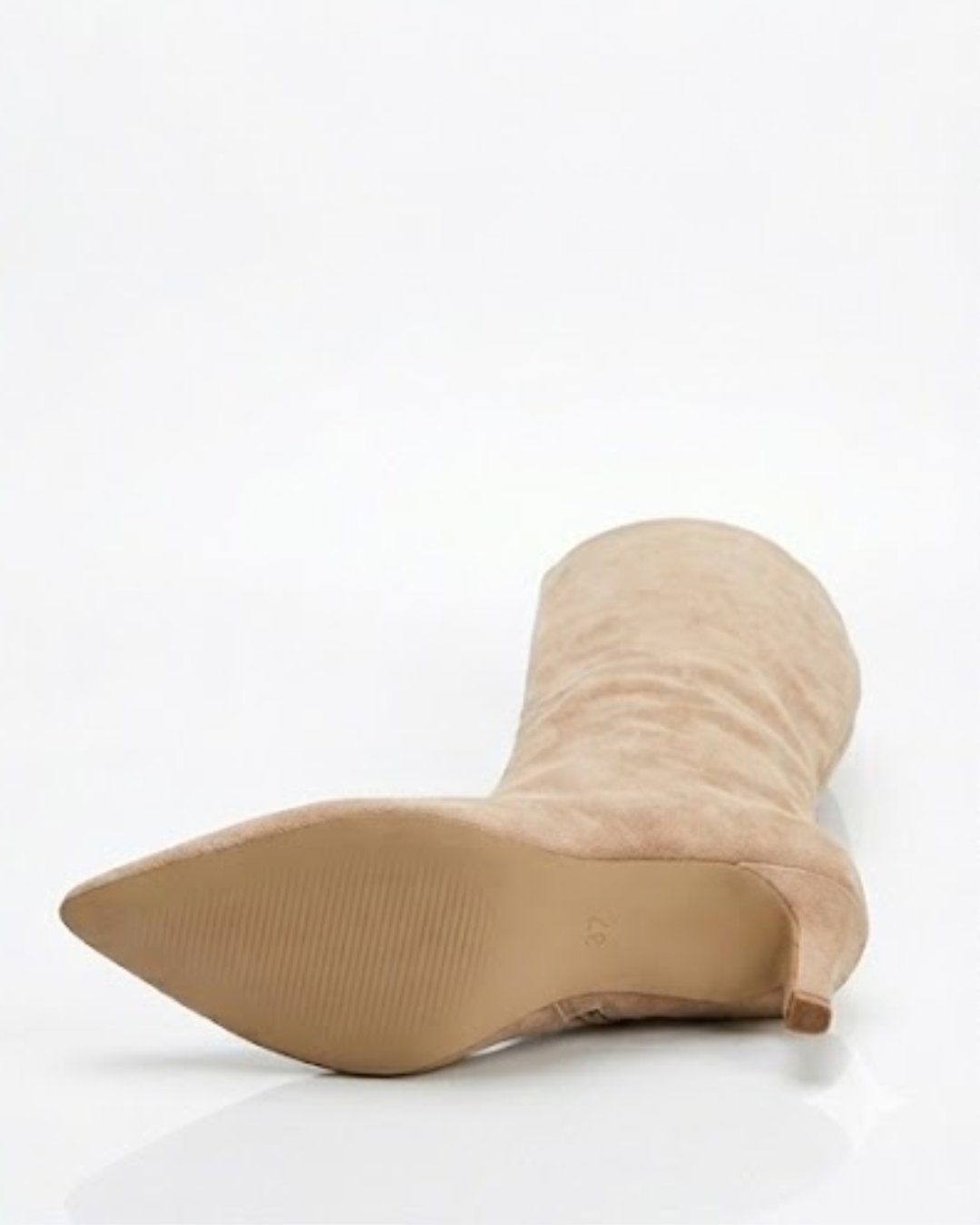 Floor | Women's Pointed Toe Heeled Boots in Khaki