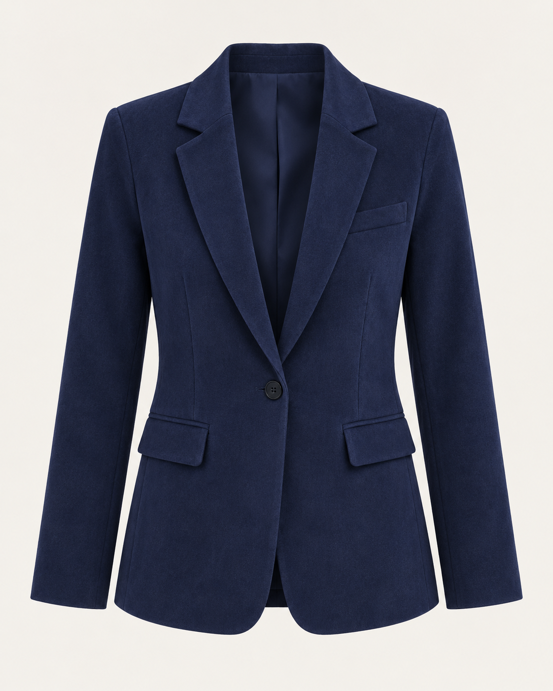 Women's Fitted Faux Suede Blazer