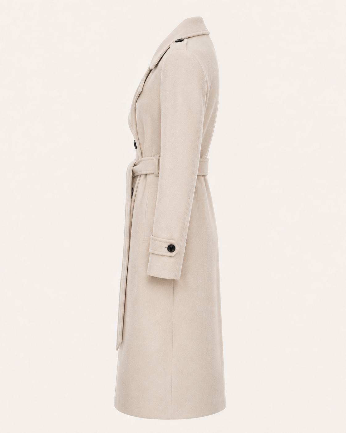 Noa | Women's Long Double-Breasted Belted Coat