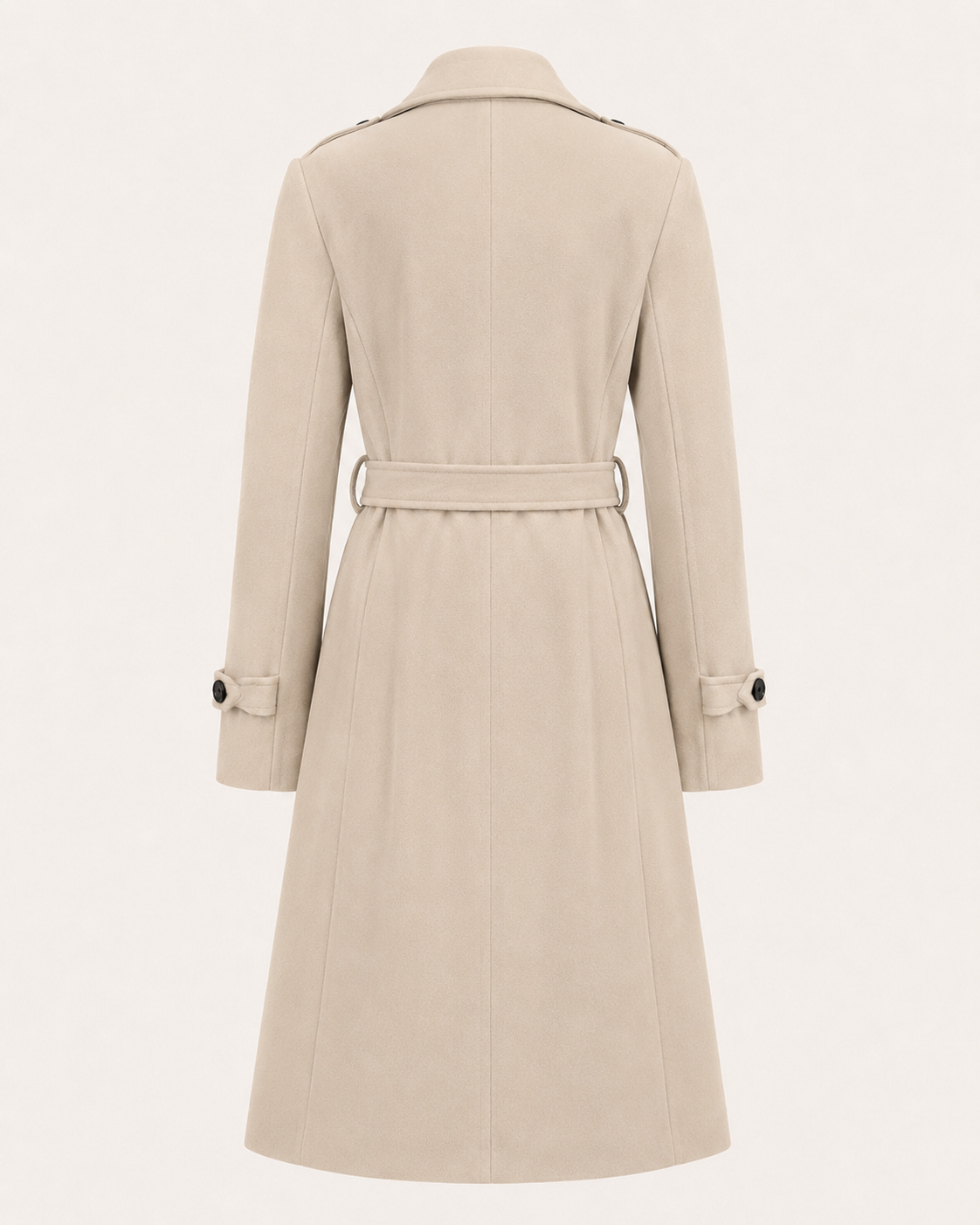 Noa | Women's Long Double-Breasted Belted Coat