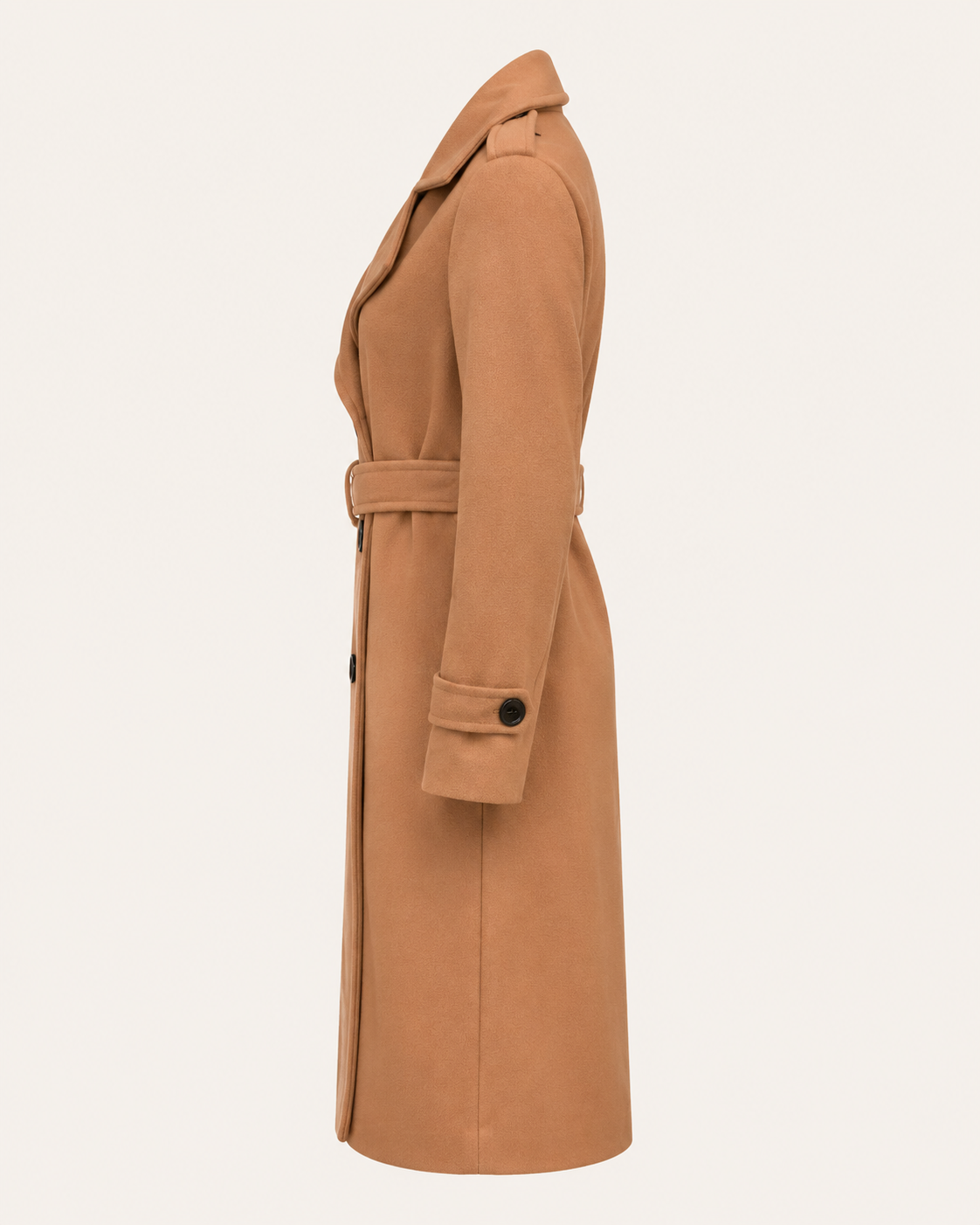 Noa | Women's Long Double-Breasted Belted Coat