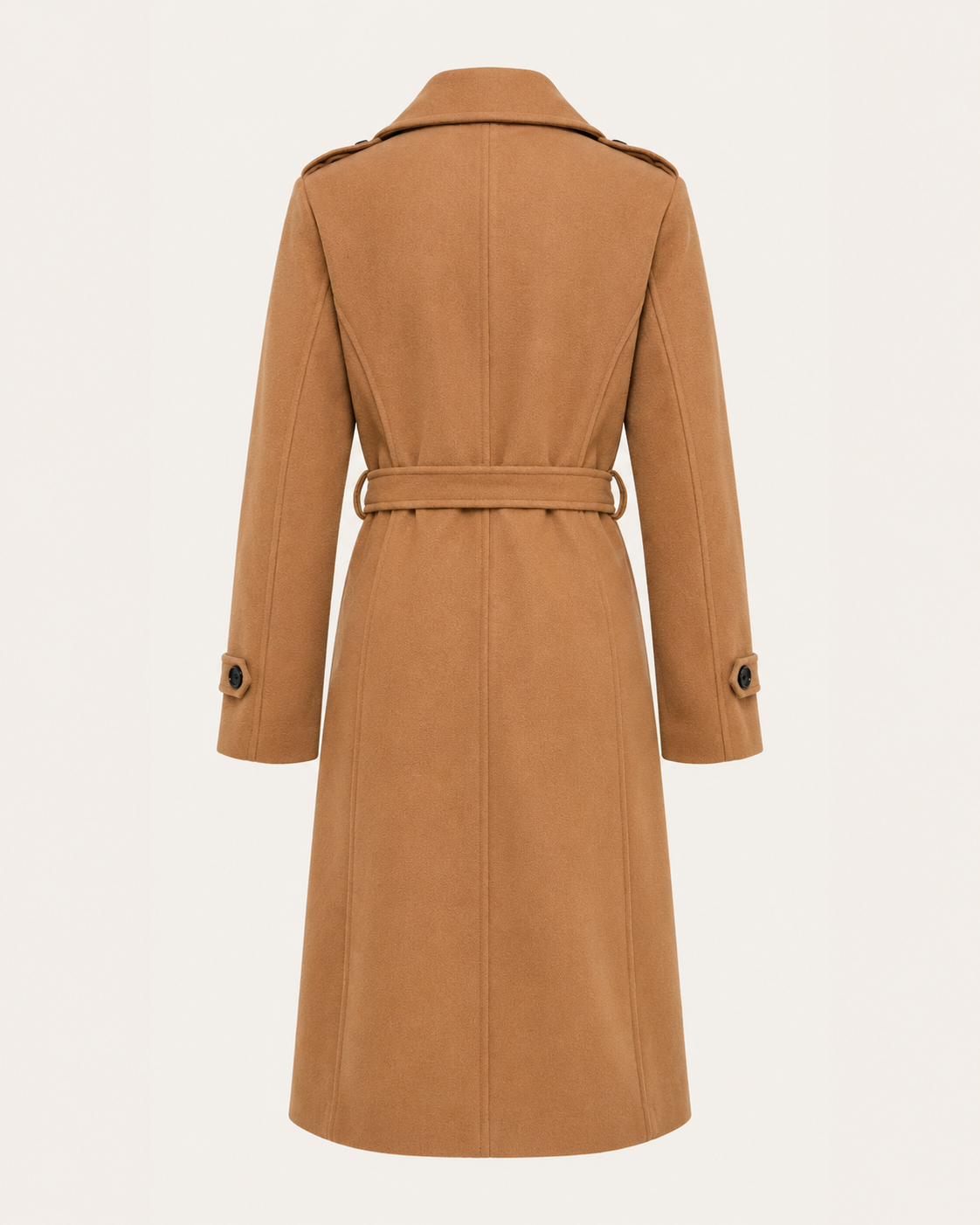 Noa | Women's Long Double-Breasted Belted Coat