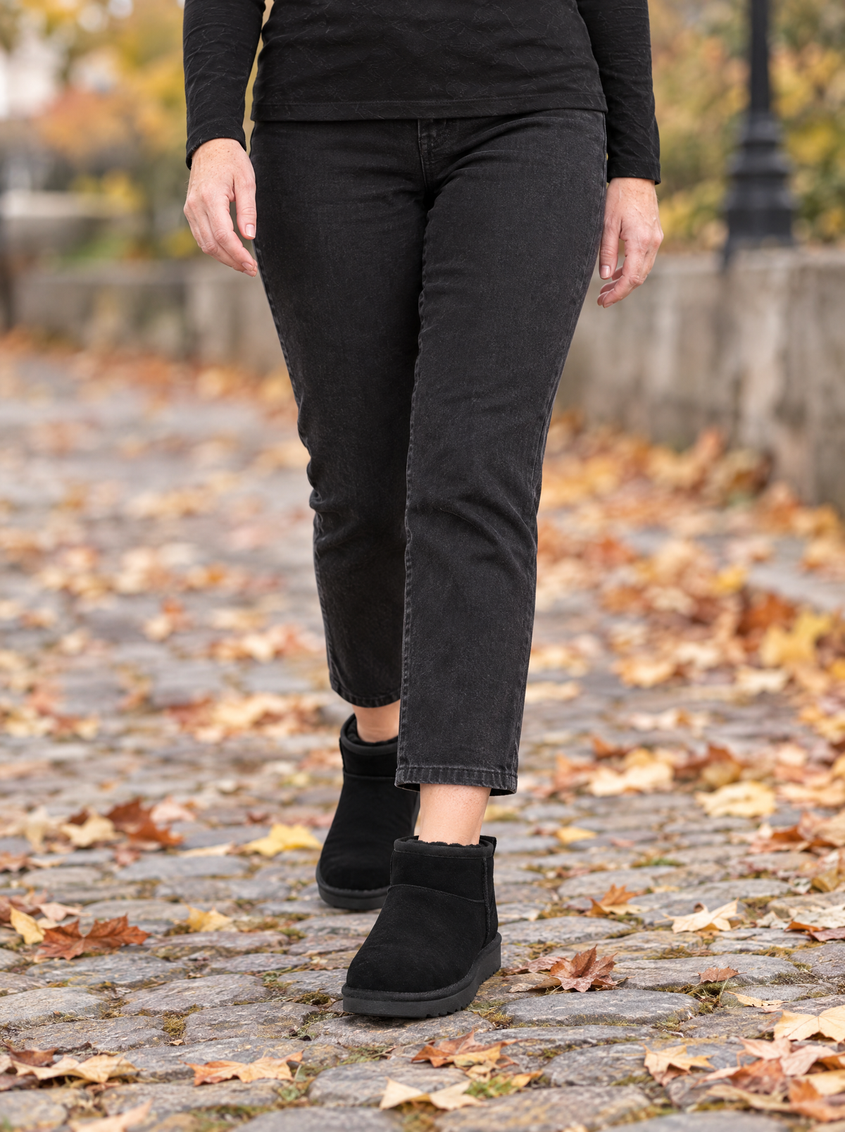 Lara | Women's Warm Lined Slip-On Ankle Boots with Grip Sole