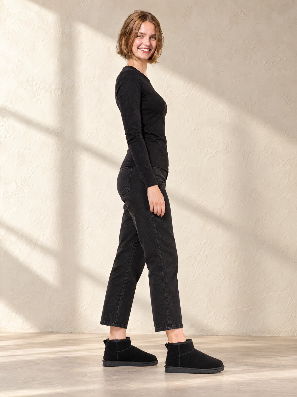 Lara | Women's Warm Lined Slip-On Ankle Boots with Grip Sole