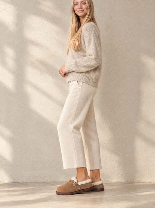 Marta | Women's Fleece-Lined Faux Suede Clog Slippers with Buckle