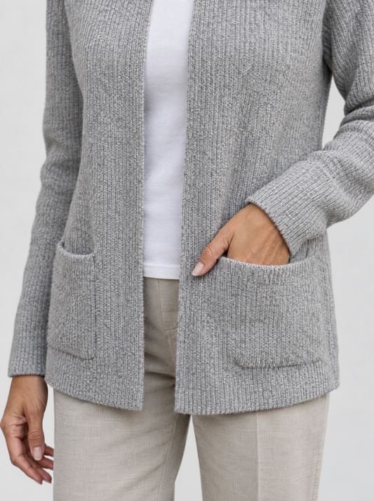 Eleonora | Women's Knitted Zip Gilet with Pockets