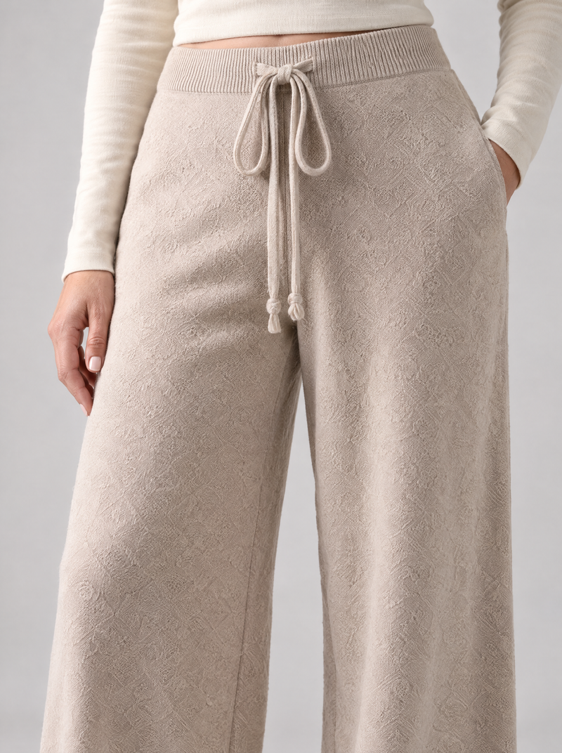 Ida | Women's Wide-Leg Light Knit Trousers