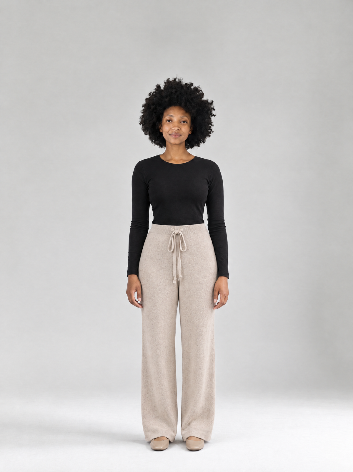 Ida | Women's Wide-Leg Light Knit Trousers