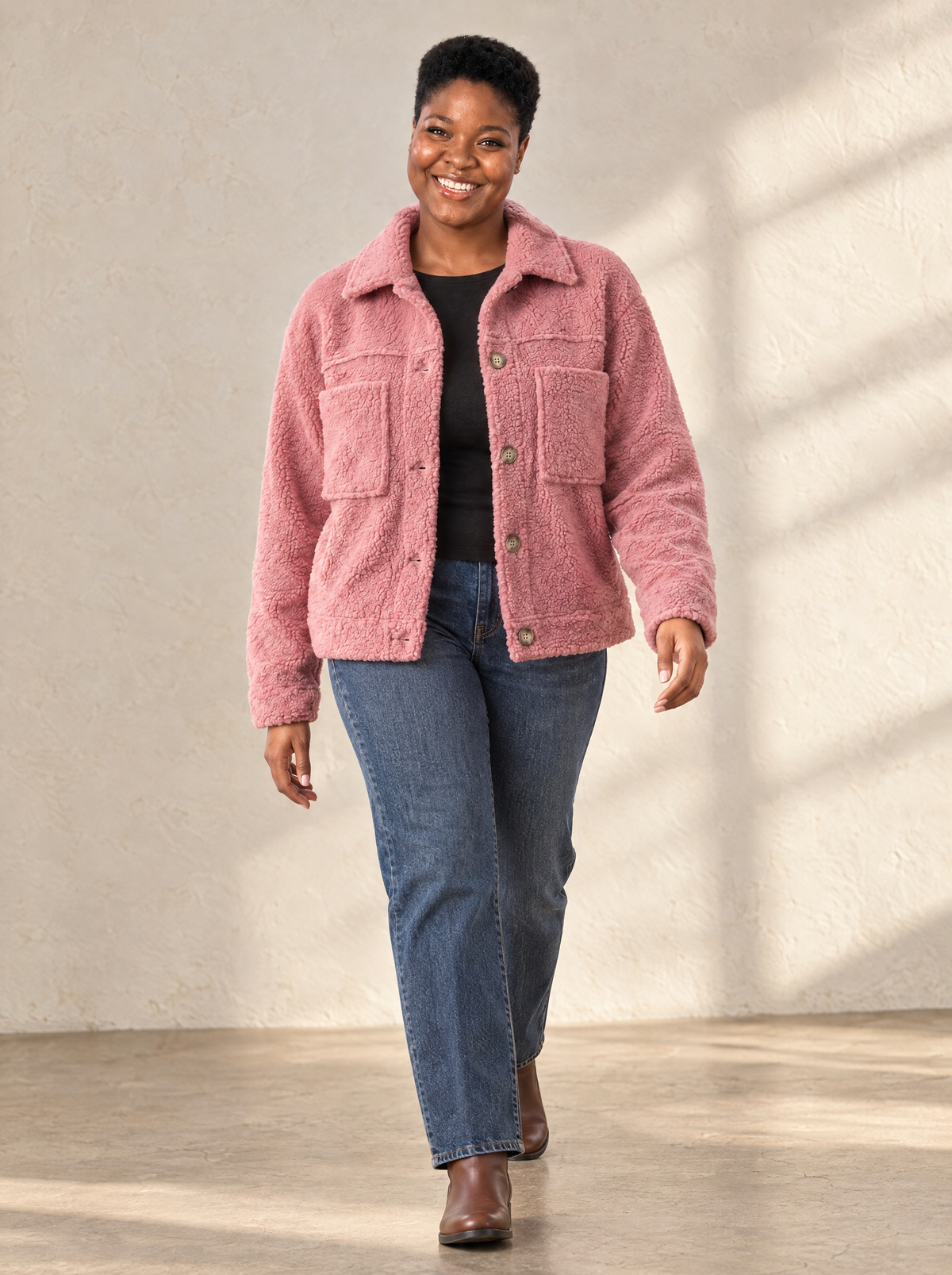 Alba | Women's Soft Lapel Collar Coat with Pockets