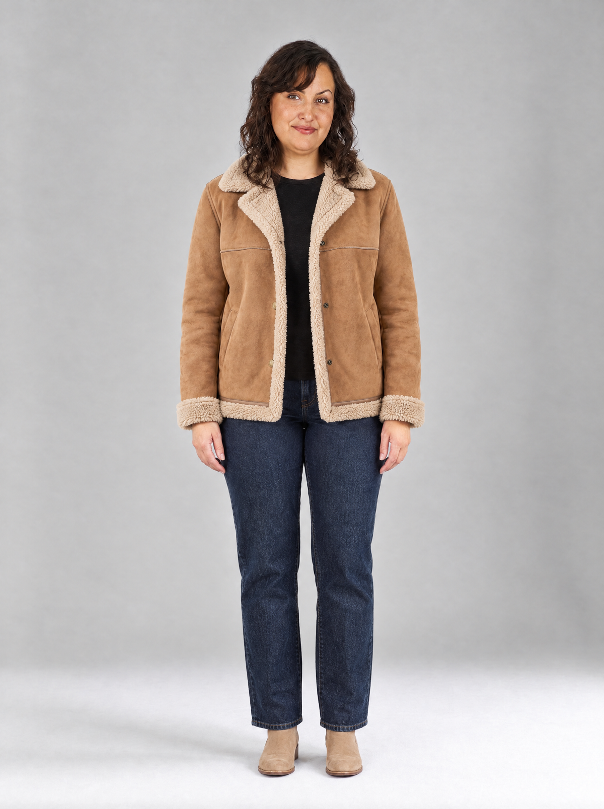 Benedetta | Women's Faux Shearling-Lined Jacket
