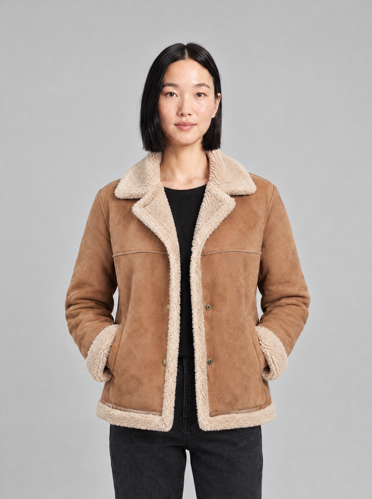 Benedetta | Women's Faux Shearling-Lined Jacket