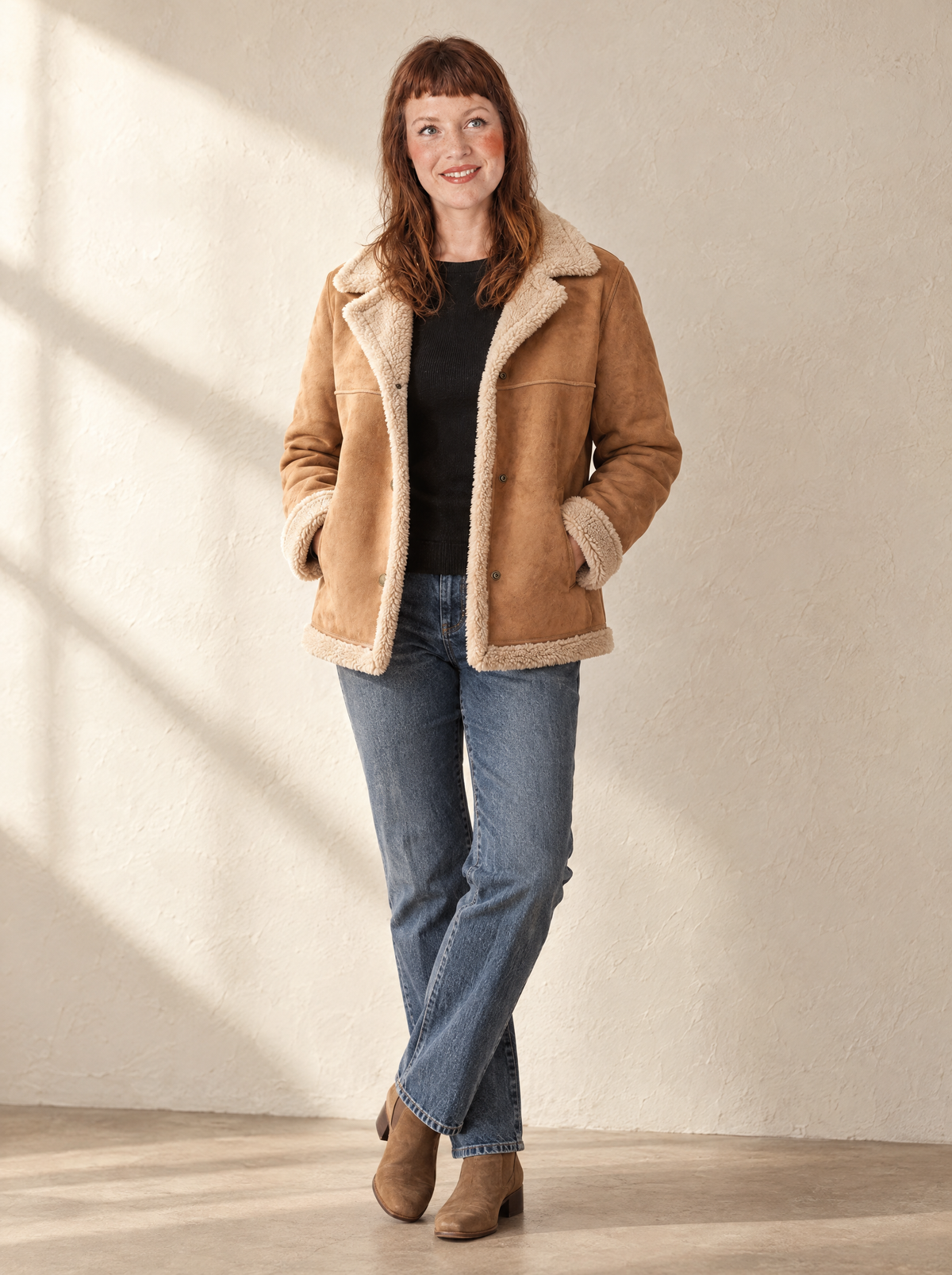Benedetta | Women's Faux Shearling-Lined Jacket