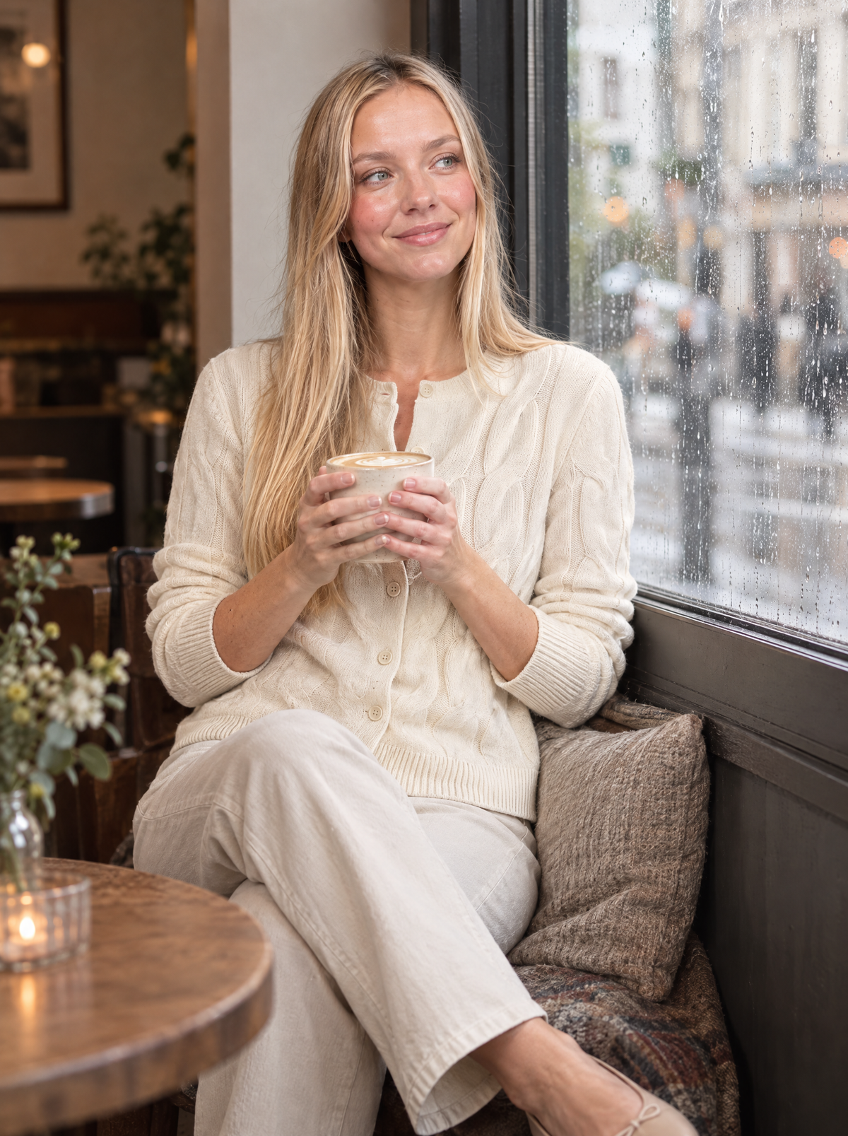 Marina | Women's Soft Cable Knit Cardigan