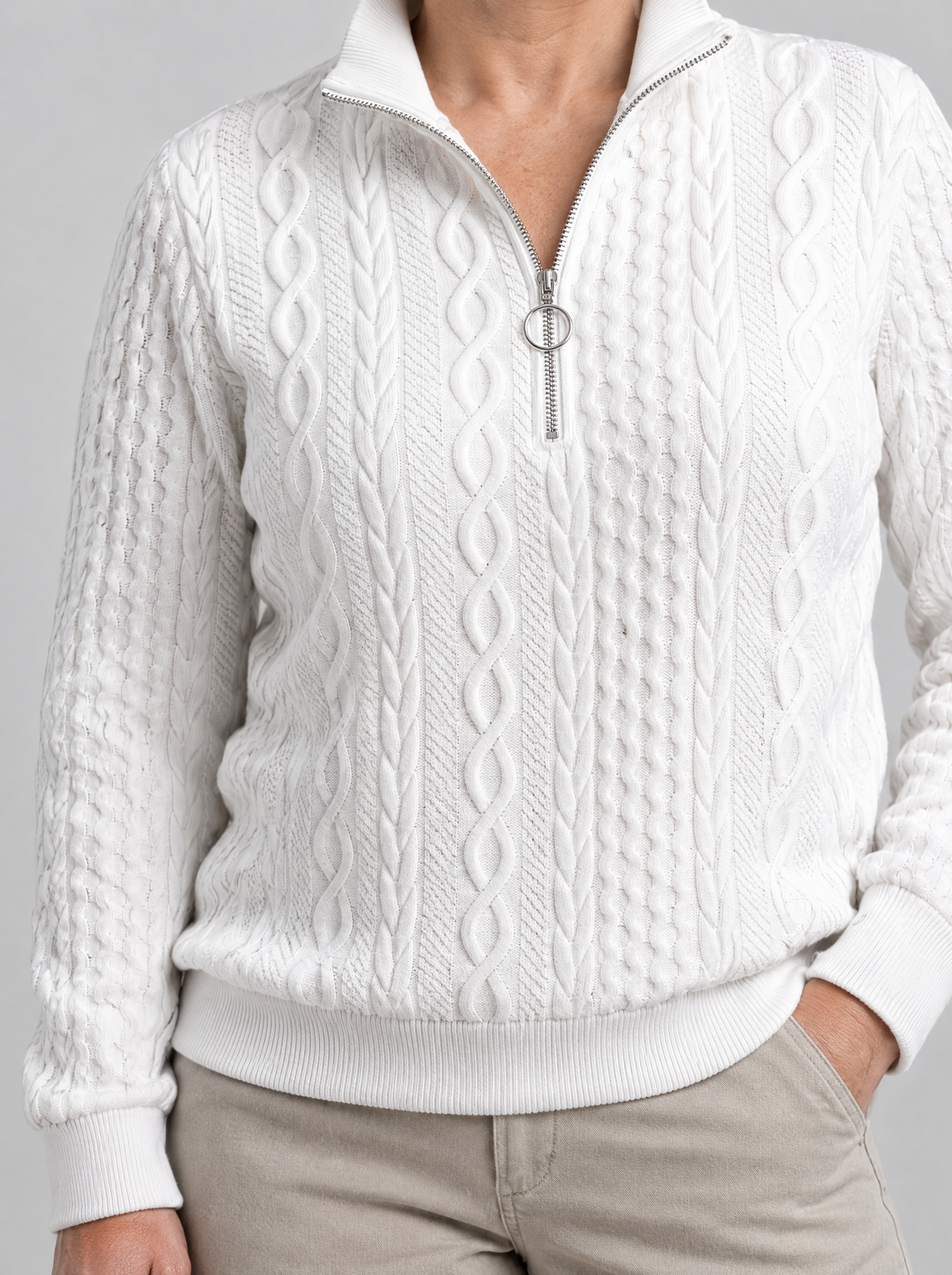 Selene | Women's Half-Zip Relaxed Jumper