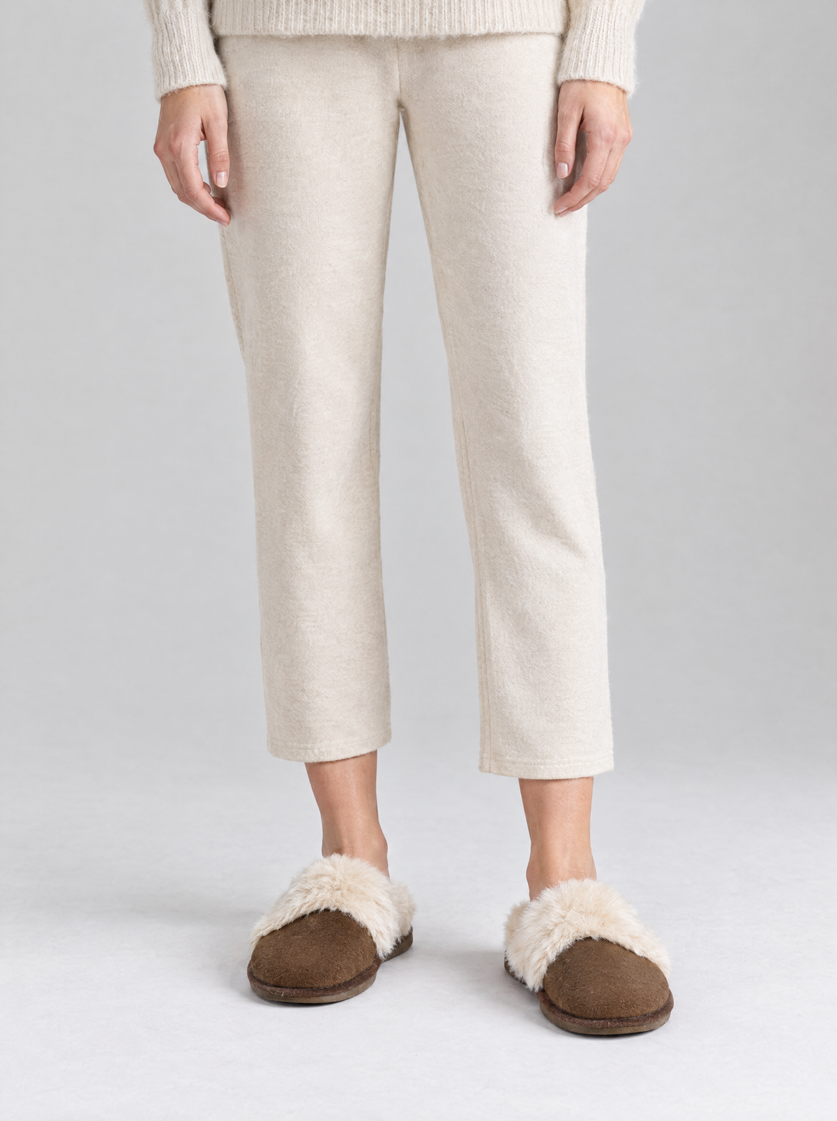 Serena | Women's Soft Slip-On Slippers in Brown