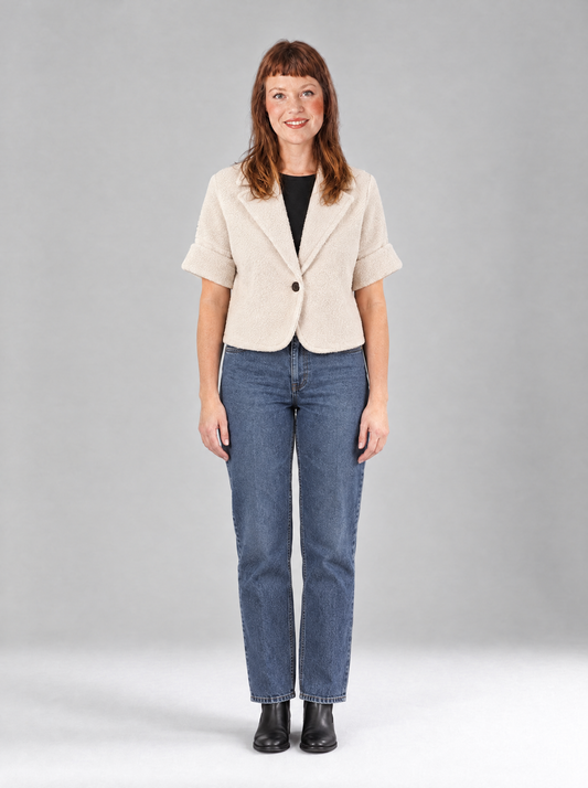 Teresa | Women's Cropped Teddy Bouclé Blazer