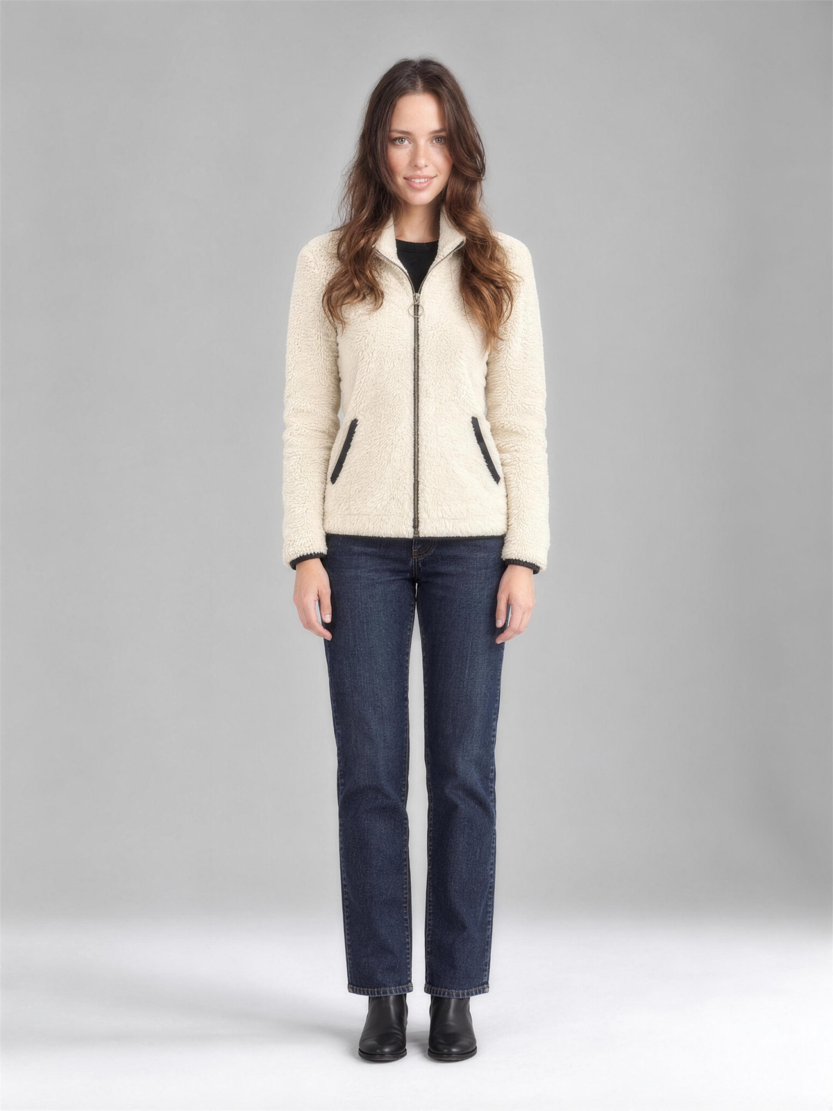 Bettina | Women's Teddy Fleece Zip Jacket with Pockets