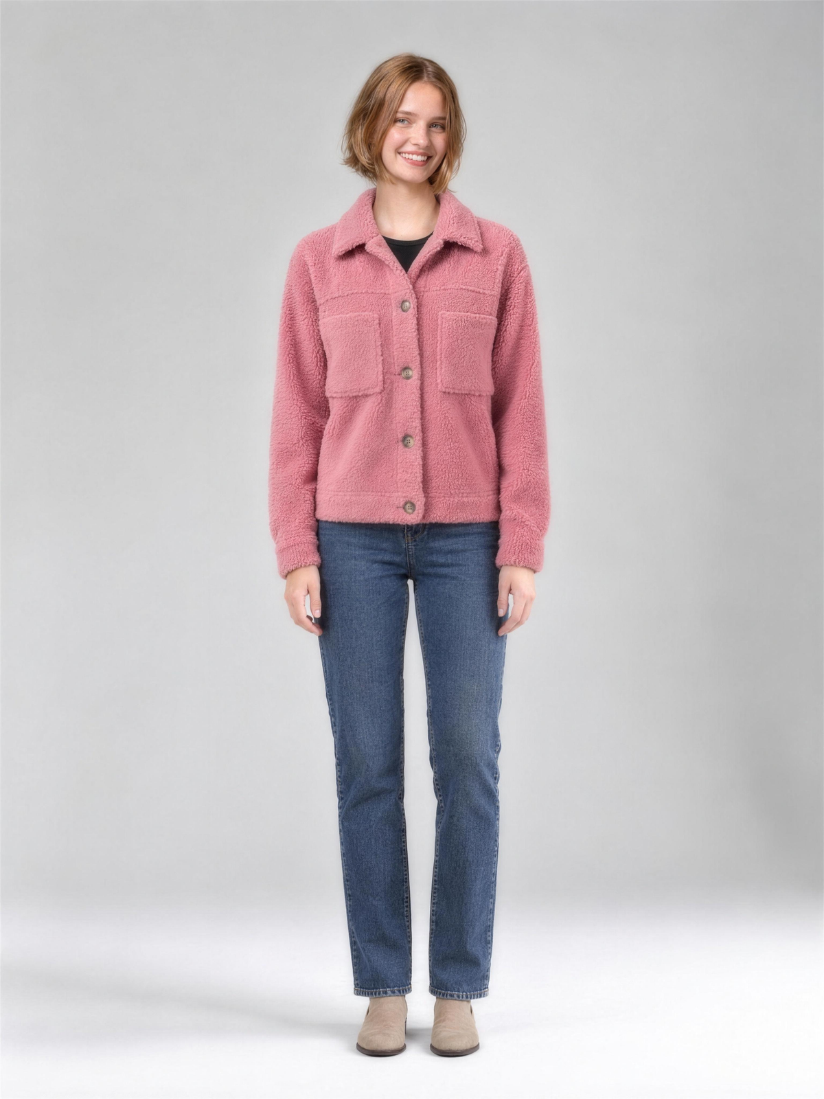 Alba | Women's Soft Lapel Collar Coat with Pockets