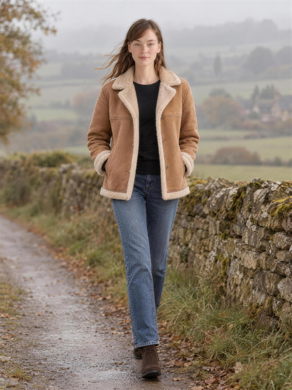 Benedetta | Women's Faux Shearling-Lined Jacket