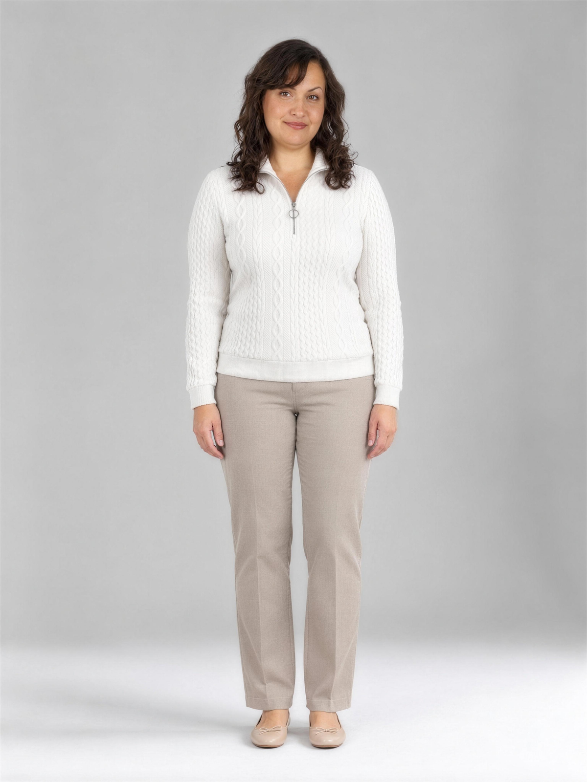 Selene | Women's Half-Zip Relaxed Jumper