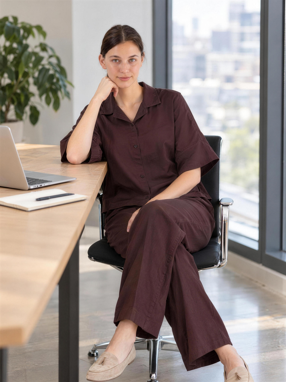 Matilde | Women's Two-Piece Blouse and Trouser Co-ord Set