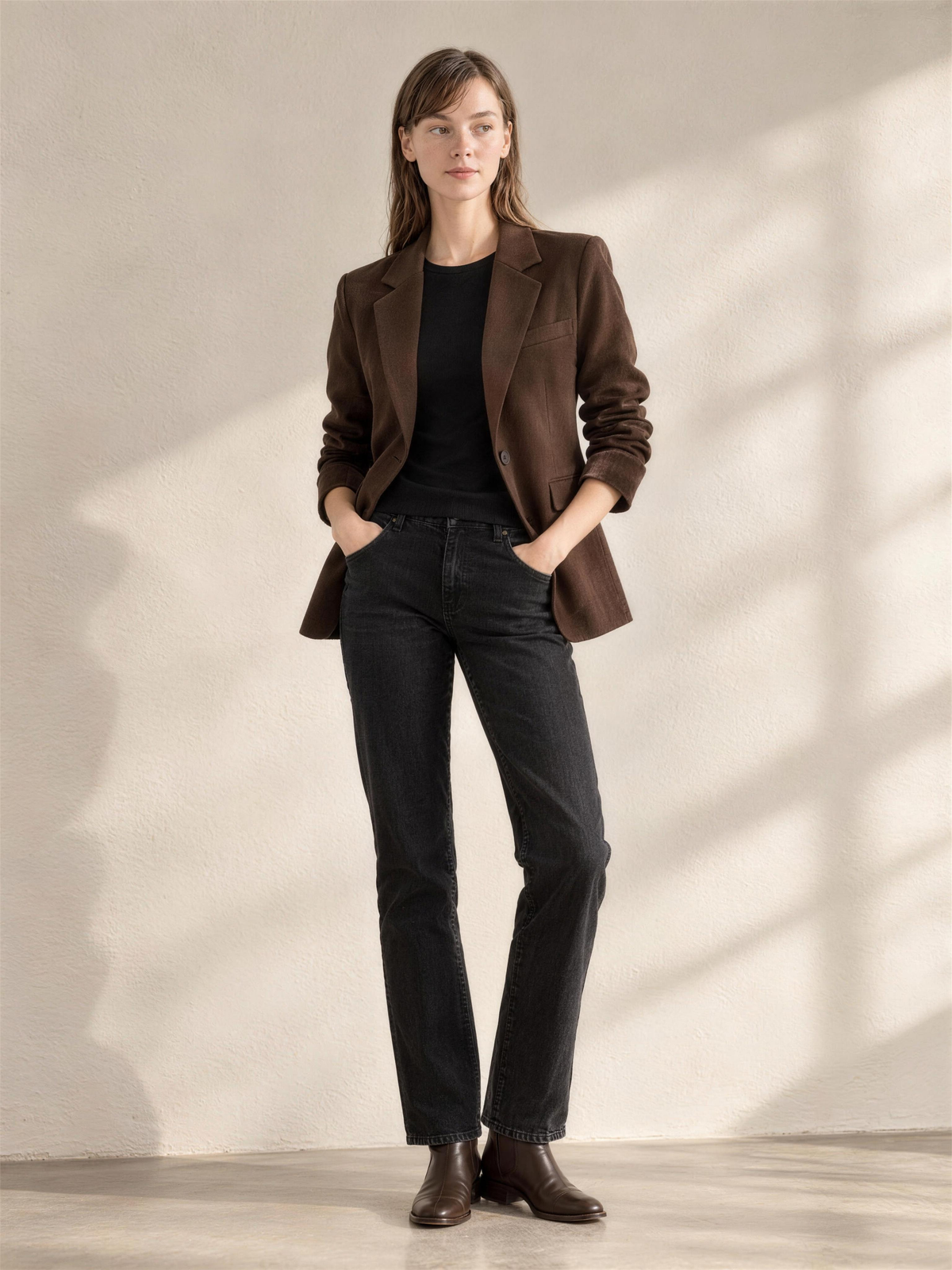 Simona | Women's Fitted Faux Suede Blazer