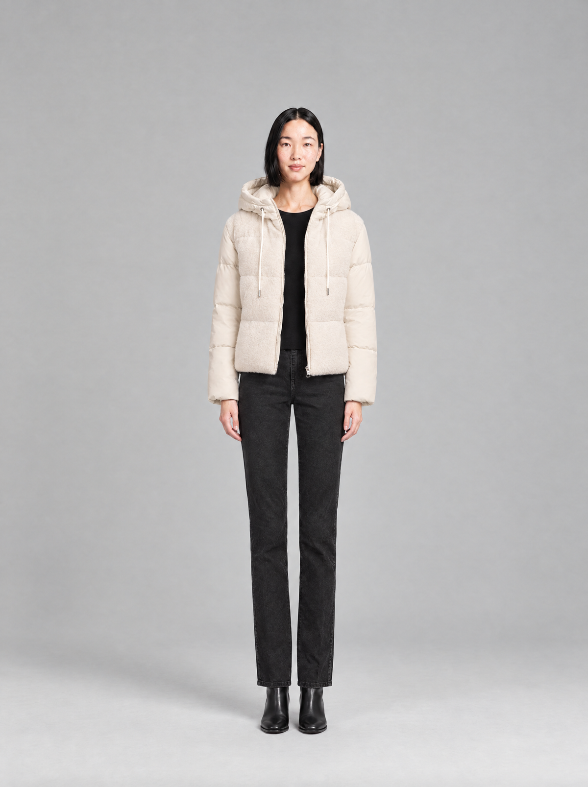 Delia | Women's Padded Hooded Winter Jacket with Detachable Sleeves