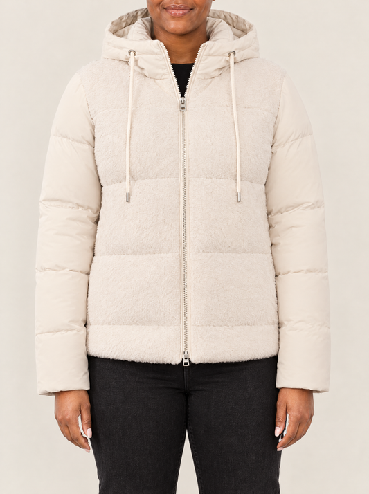 Delia | Women's Padded Hooded Winter Jacket with Detachable Sleeves
