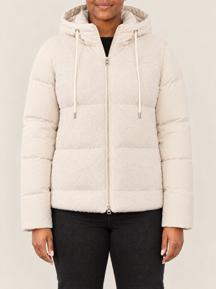 Delia | Women's Padded Hooded Winter Jacket with Detachable Sleeves