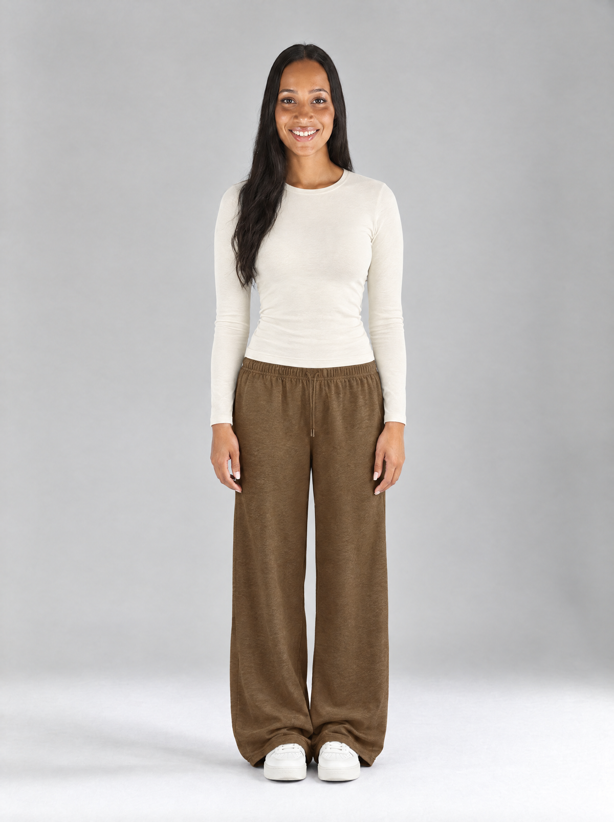 Carolina | Women's Wide-Leg Cotton Blend Joggers