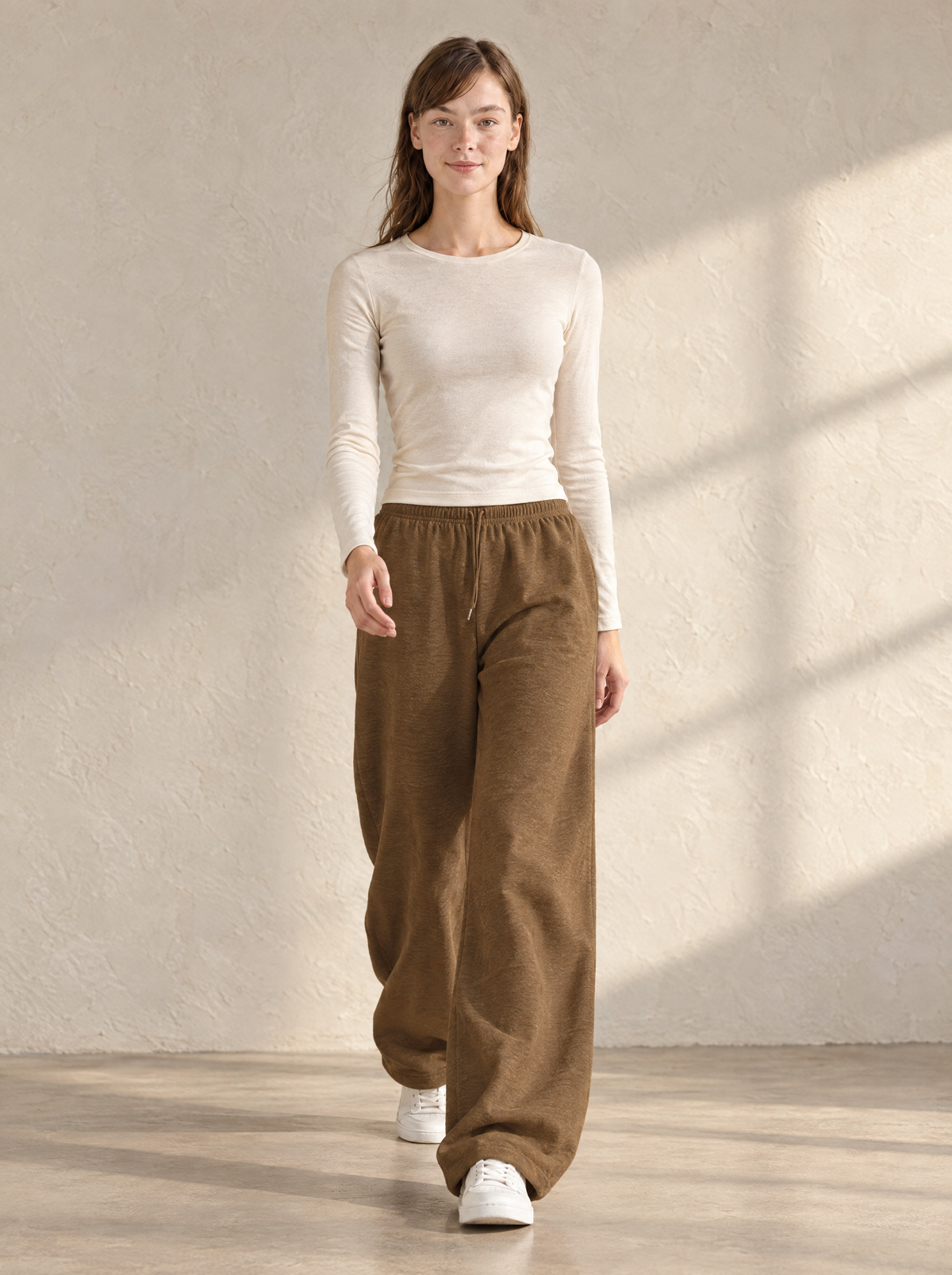 Carolina | Women's Wide-Leg Cotton Blend Joggers