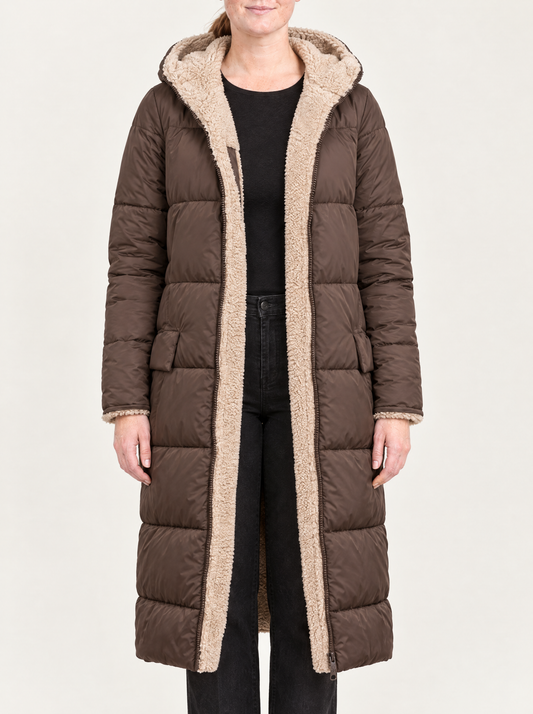 Viola | Women's Sherpa-Lined Padded Long Winter Coat