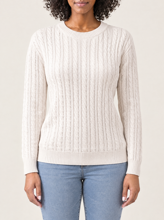 Irene | Women's Relaxed Cable Knit Jumper