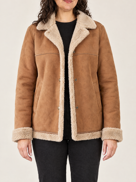 Benedetta | Women's Faux Shearling-Lined Jacket