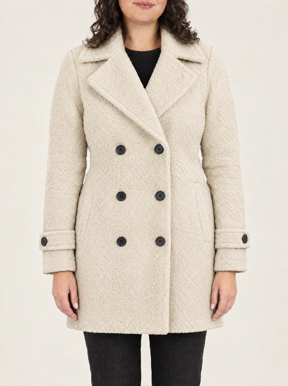 Dalia | Women's Soft Lined Button-Up Jacket, enlarged view