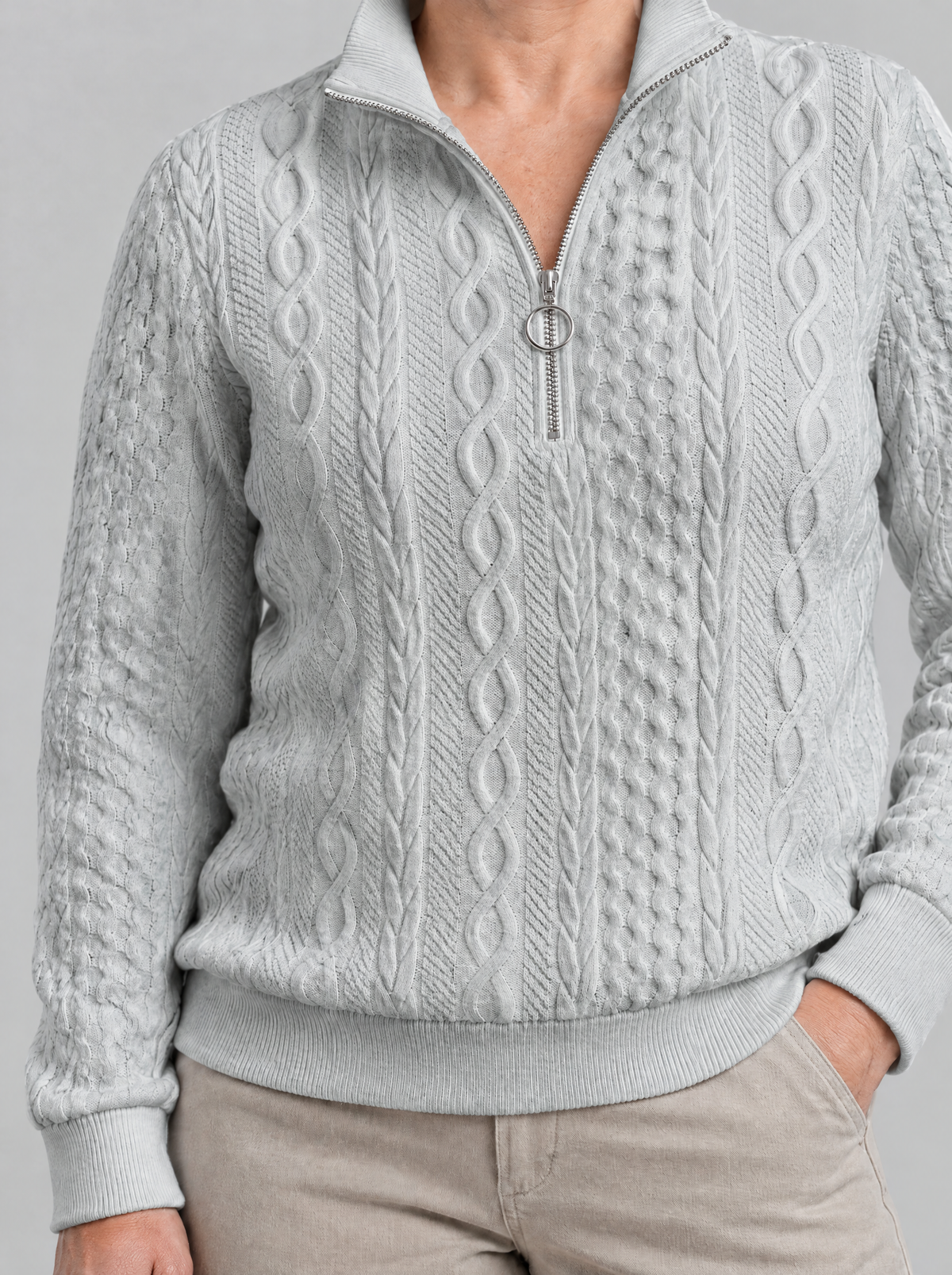 Selene | Women's Half-Zip Relaxed Jumper