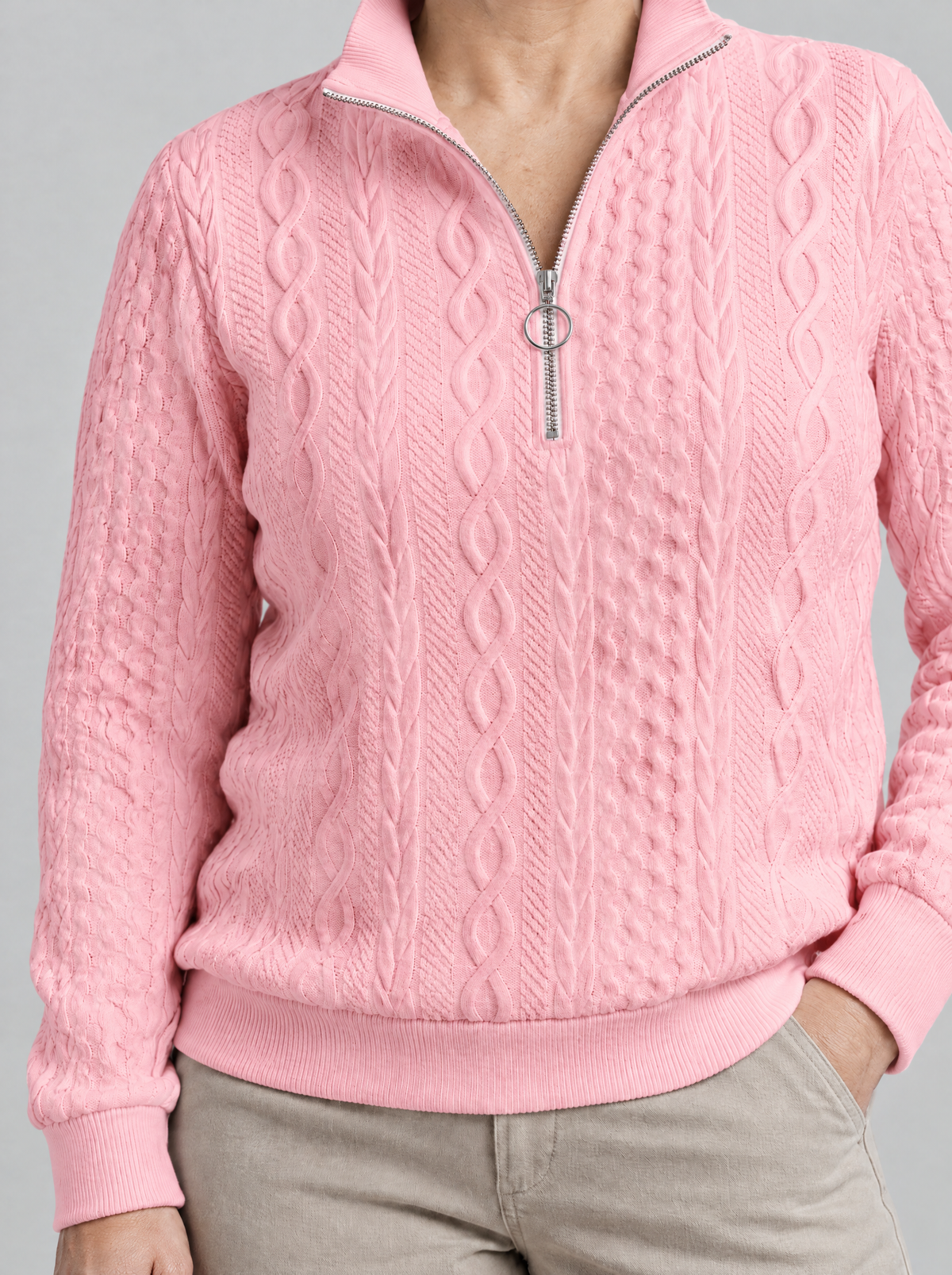 Selene | Women's Half-Zip Relaxed Jumper