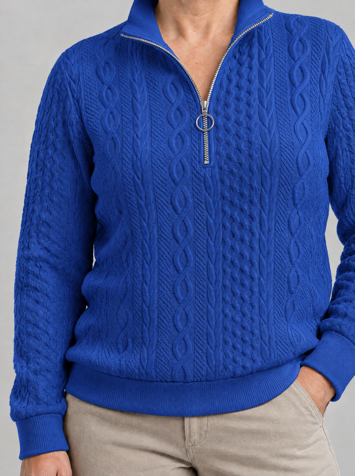 Selene | Women's Half-Zip Relaxed Jumper