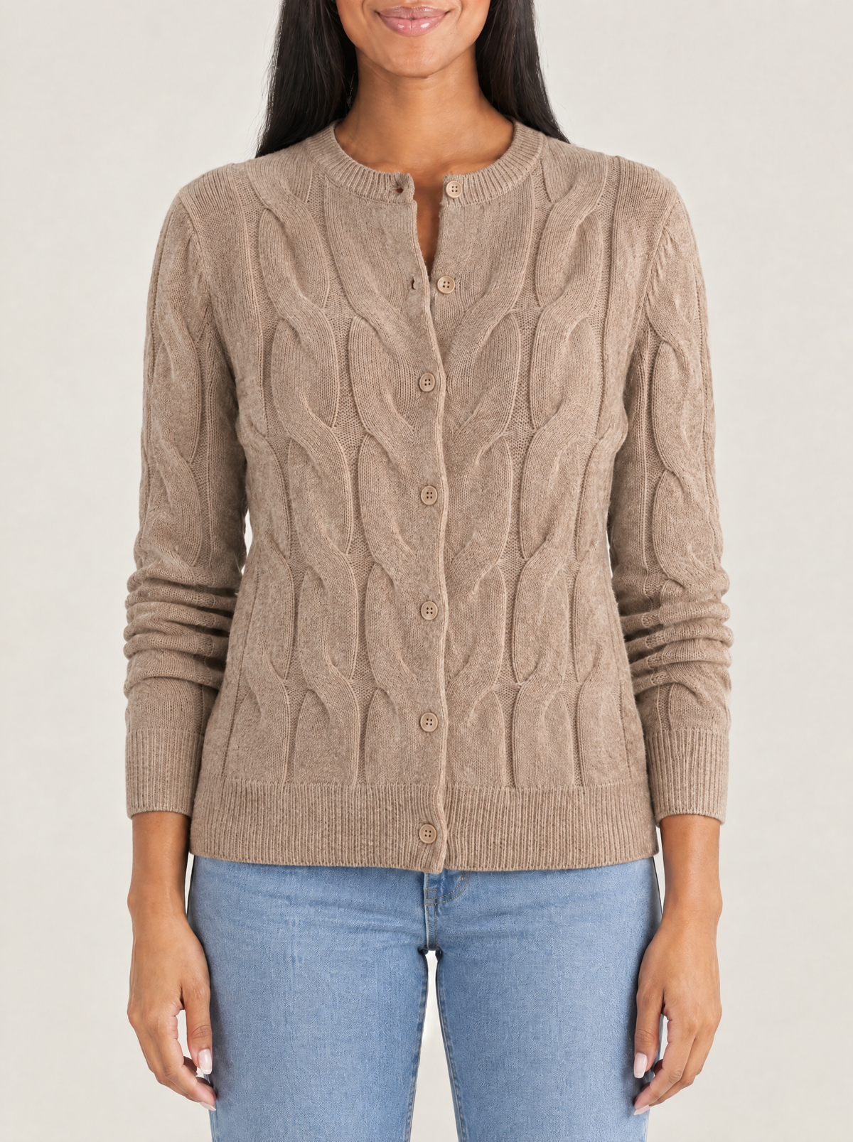 Marina | Women's Soft Cable Knit Cardigan