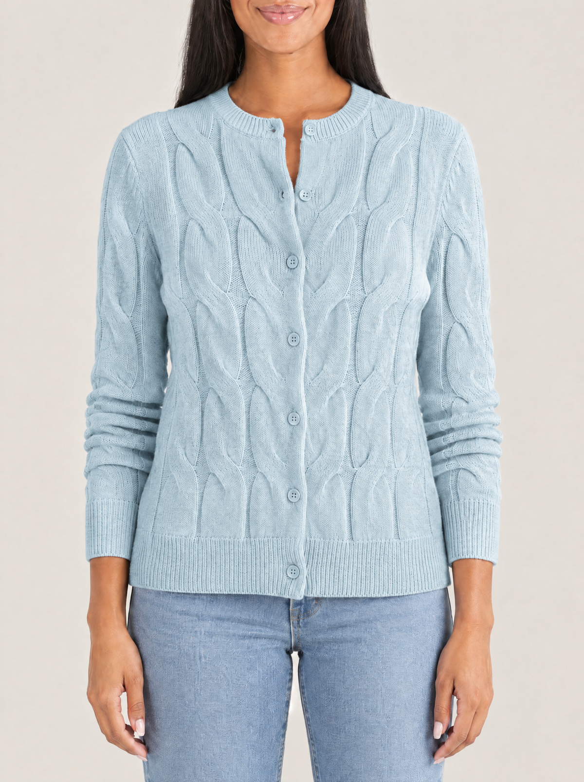 Marina | Women's Soft Cable Knit Cardigan