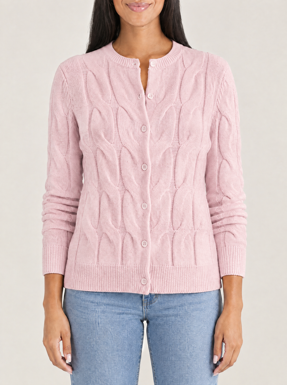 Marina | Women's Soft Cable Knit Cardigan