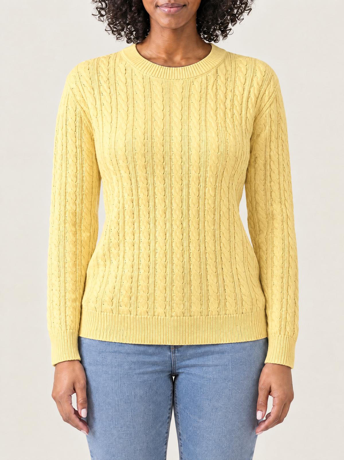 Irene | Women's Relaxed Cable Knit Jumper