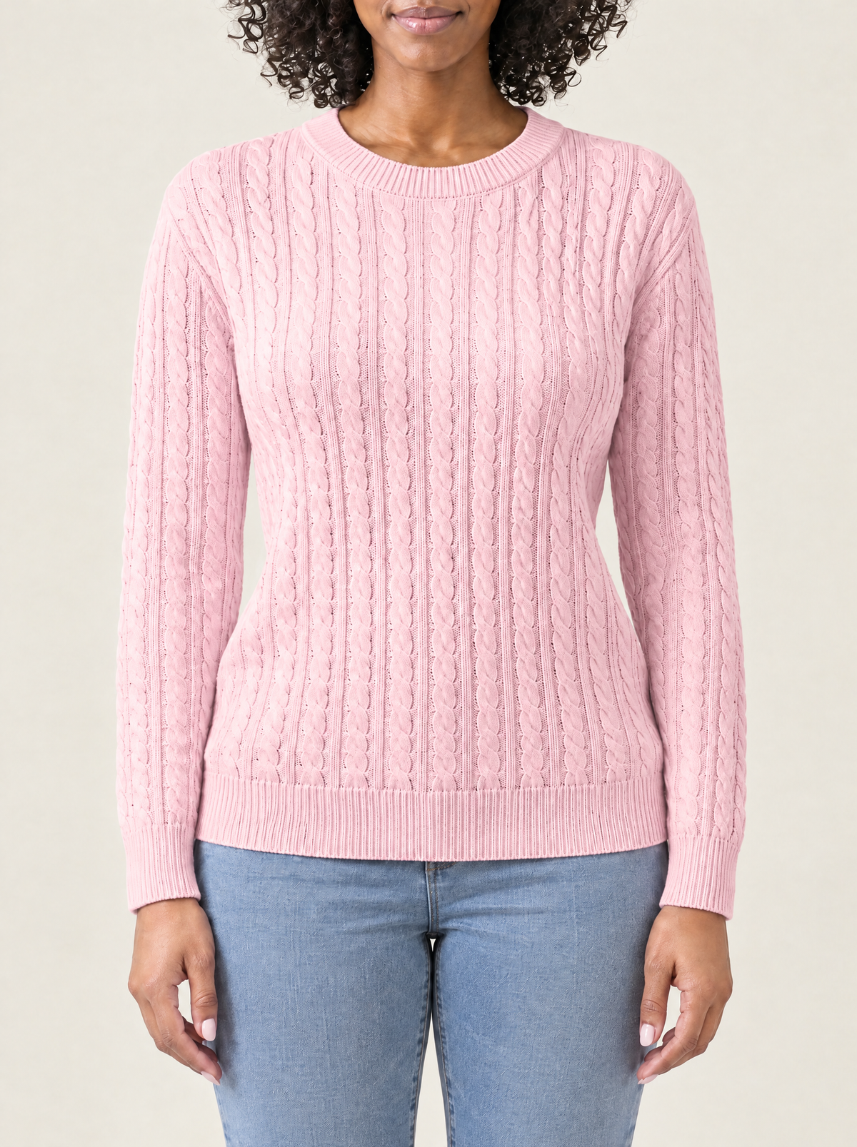 Irene | Women's Relaxed Cable Knit Jumper