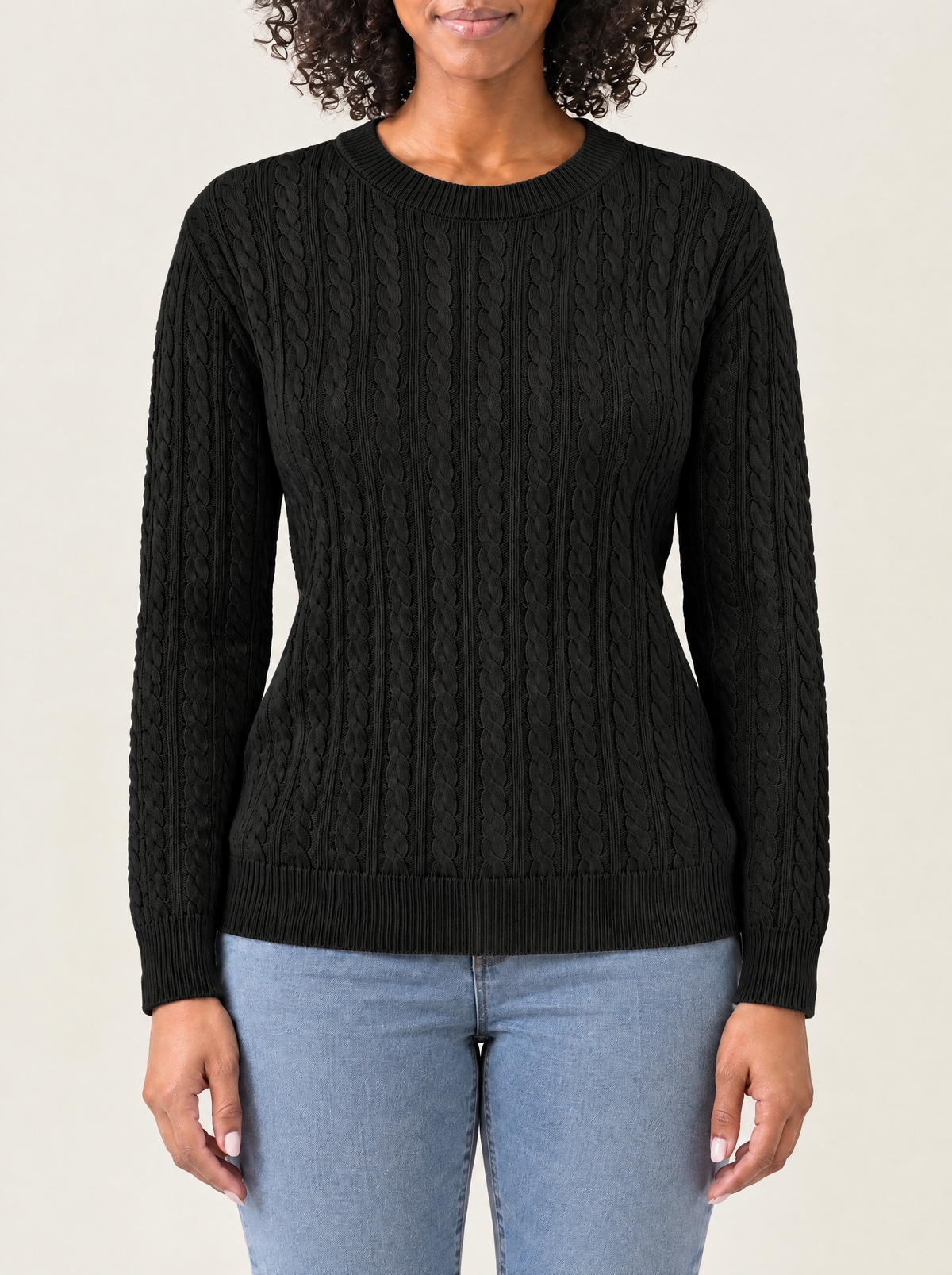 Irene | Women's Relaxed Cable Knit Jumper