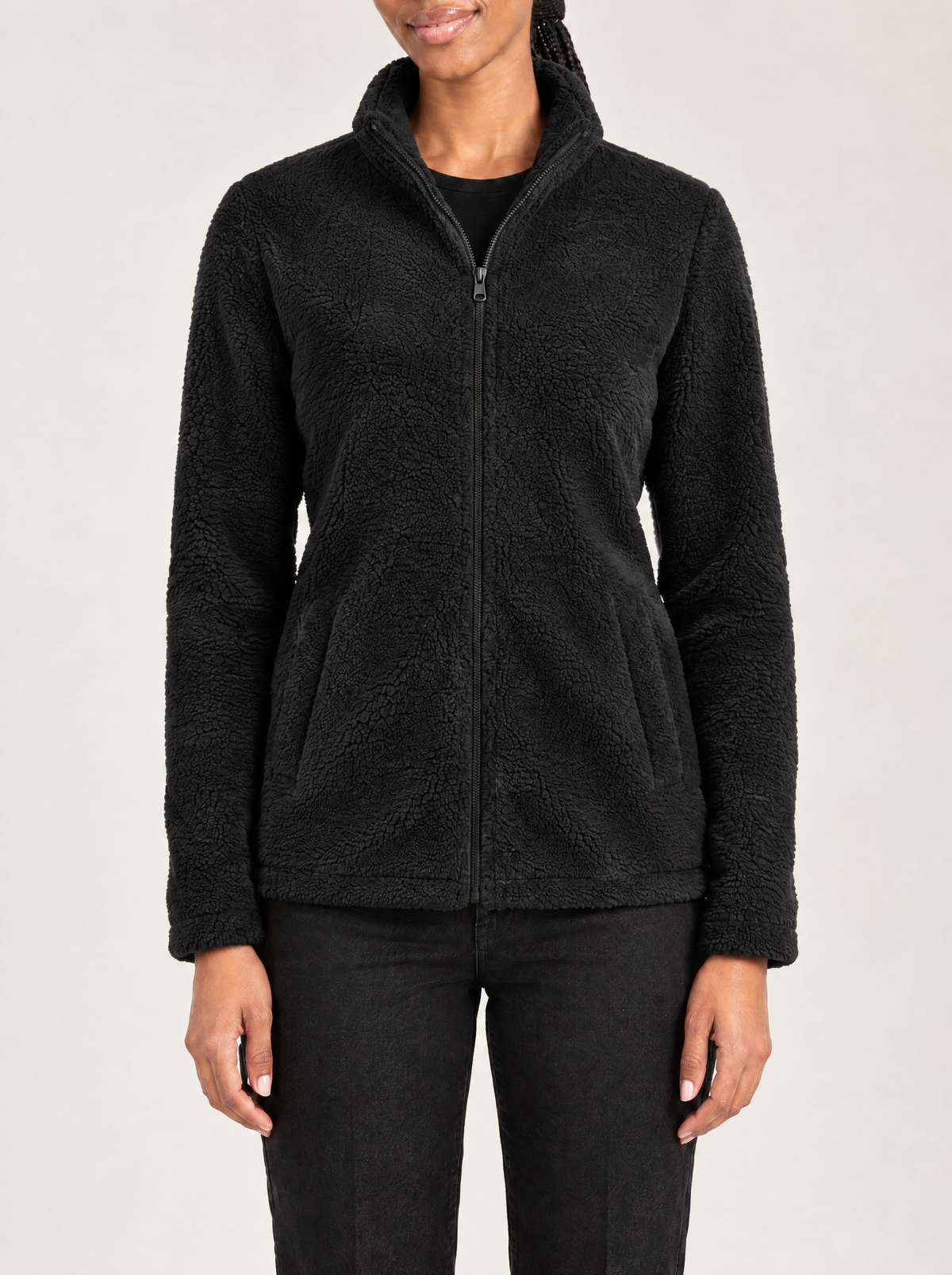 Rebecca | Women's Soft Fleece Zip Jacket with Stand Collar