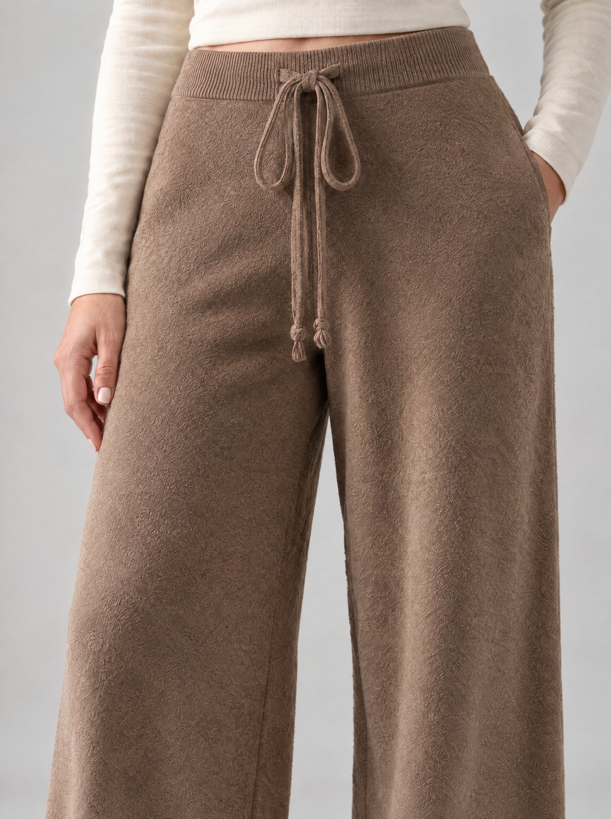 Ida | Women's Wide-Leg Light Knit Trousers