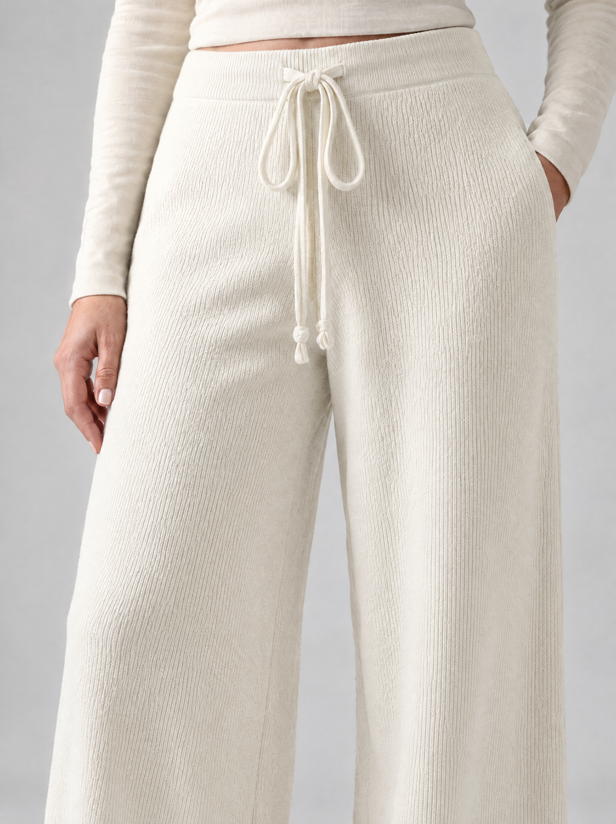 Ida | Women's Wide-Leg Light Knit Trousers