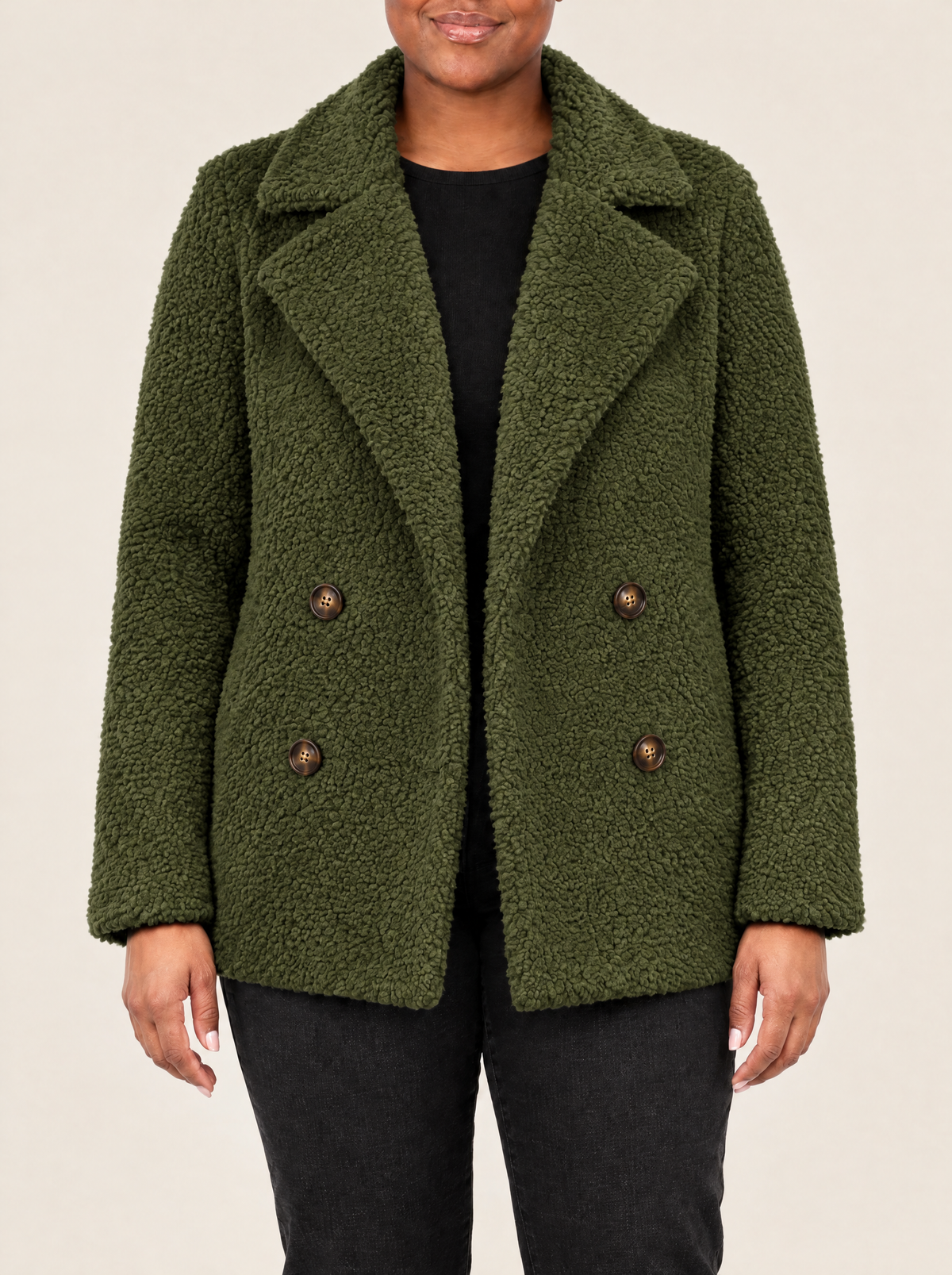 Donatella | Women's Warm Teddy Zip Coat