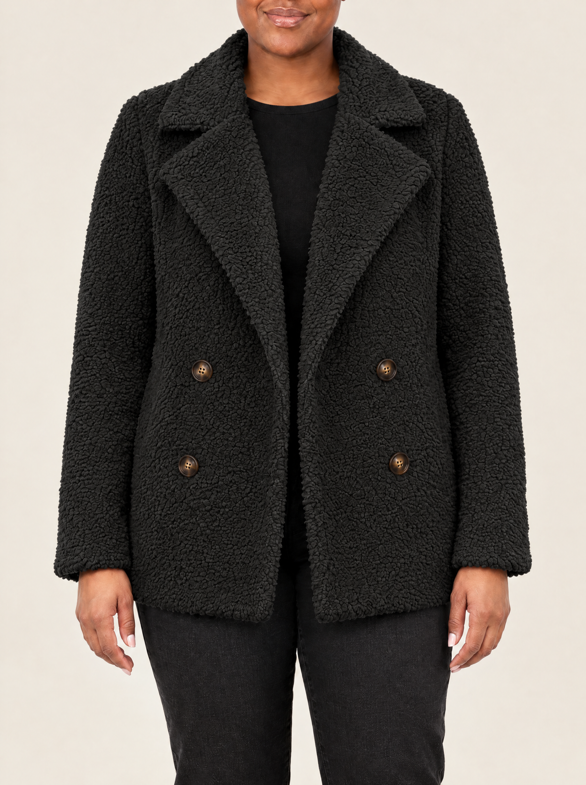 Donatella | Women's Warm Teddy Zip Coat