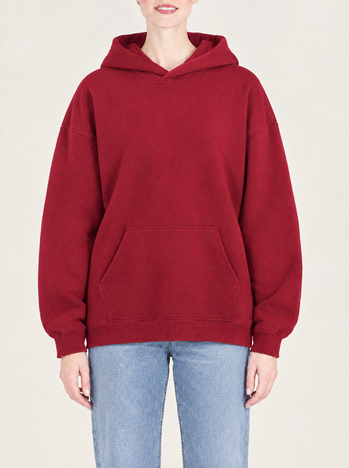 Franca | Women's Oversized Hoodie with Kangaroo Pocket, enlarged view